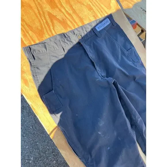 Carhartt Relaxed Fit Canvas Gray Men 34x30 Work Pants Y2K Casual outdoors - Picture 12 of 12